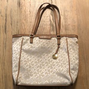 Tommy Hilfiger Jacquard Monogram Tan Tote